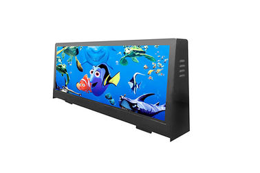 Waterproof Car LED Sign Display , Outdoor Full Color Taxi Roof Screen Double Side