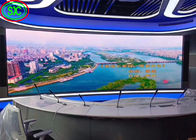 Ticker Board Curved Indoor Led Video Display Module , Smd P4 Led Full Color Screen