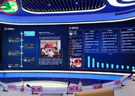 Ticker Board Curved Indoor Led Video Display Module , Smd P4 Led Full Color Screen