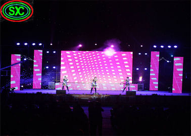 Waterproof Die Cast Aluminum HD 6mm Pixel Pitch Stage LED Screen Concert Event Backdrop