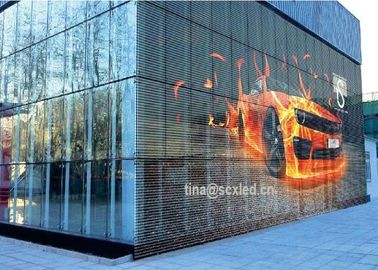 Shopping Mall Advertising P3.91-7.82 Transparent LED Display For Glass Wall Screen Digital Led Display Use On Wndow