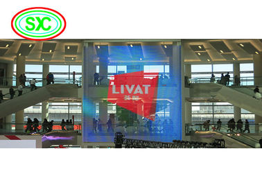 SMD 1921 Indoor Window G3.91 7.8125 Transparent LED Screen for Modern mall