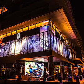 HD Indoor Outdoor p3.91-7.82 Full Color Waterproof Mesh Transparent LED Glass Wall