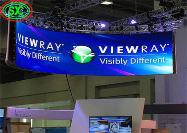 Die-Cast Aluminum Housing P6 Full Color Indoor Suspended LED Screen 2500nits Brightness 27777 dots/sqm Pixel Density