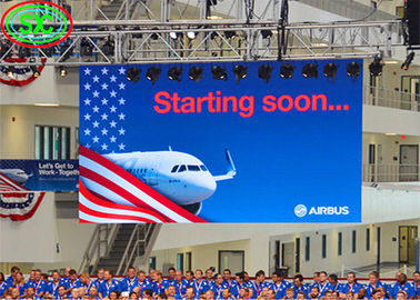 Die-Cast Aluminum Housing P6 Full Color Indoor Suspended LED Screen 2500nits Brightness 27777 dots/sqm Pixel Density