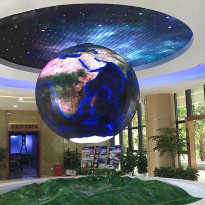 360° Outdoor Full Color Sphere LED Display 3.91mm Pixel Pitch 500x1000mm