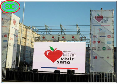 Waterproof Live Performance 256*128mm P10 Stadium Perimeter LED Screen