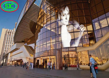 Indoor Window Decoration 1000*500mm P3.91 Transparent LED Screen