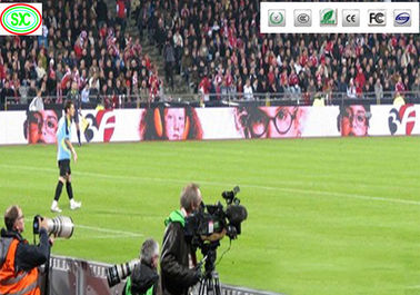 Die-Casting Aluminum cabinet Outdoor full color IP65 led display screen Football Stadium Perimeter