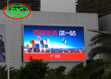 Remote distance Full color Outdoor P10 Advertising LED Screens Wall Mouted