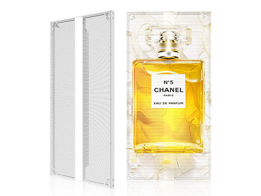 SMD P3.91 1000*500mm Transparent Led Display Screen Mounted on Glass Window for Shopping Store