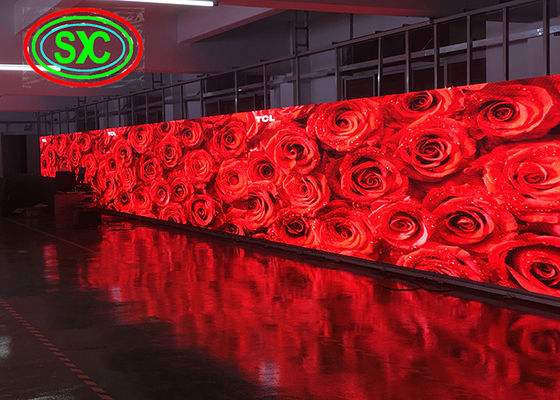SMD 3528 P6 Large RGB LED Die-Casting Aluminum Screen IP65 Long Life Indoor LED TV Wall