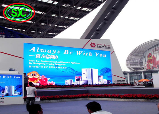 IP65/IP54 P4 Advertising Led Display Video Wall Simple Ironed Steel Cabinet 768x768mm