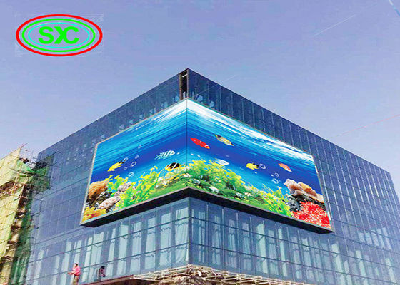 1R1G1B Full color 6mm Pitch Outdoor Led Advertising Screens panel 6500cd/m2 Brightness