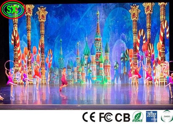 SMD2727 5000cd/sqm P5 Stage Background LED Display 640x640mm