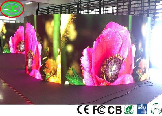 Stage LED Screens Waterproof Outdoor P4.81 500*500 die-caseting aluminum Curved led display screen