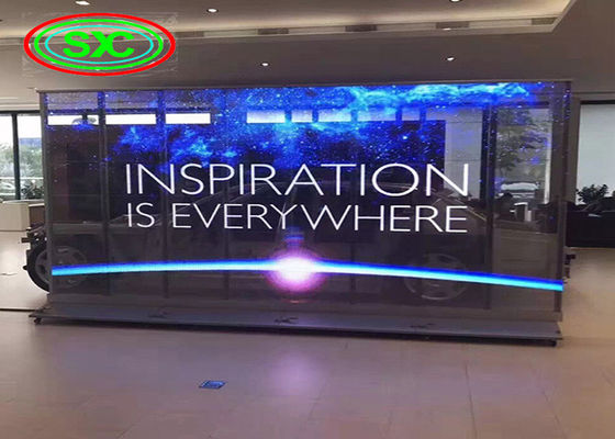 Full Color 4500nits SMD2020 Transparent LED Screen P3.91