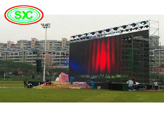 High refresh rate 3840 Hz outdoor P 4.81 LED screen be placed on the park for events