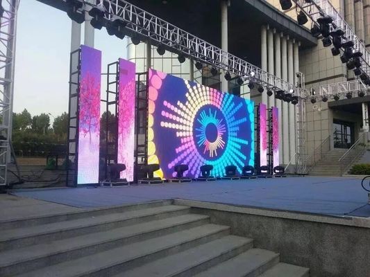 Advertising LED Screens P4.8500x1000mm die casting panel high bright full color Nationstar SMD 1921 outdoor led display