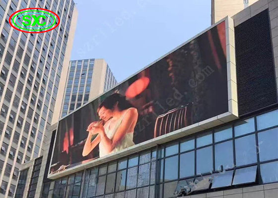 P10 custom sized led video wall outdoor fixed big advertising display screen