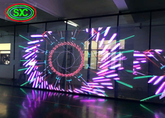 Transparent Visible SMD1921 P7.82 Glass LED Screen 5000cd/sqm