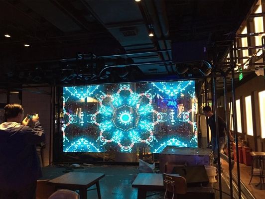 Transparent LED Screen indoor full color smd1921 p3.91-7.81mm indoor transparent glass led board led panels