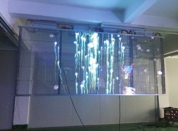 SCX Transparent LED Screen 500x1000mm wifi retail glass window P7.81 transparent glass led display screen