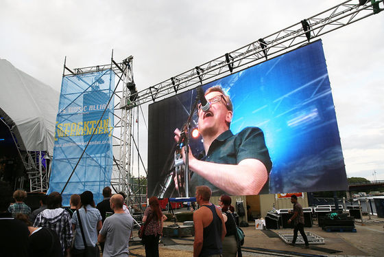 Stage LED Screens Waterproof Outdoor P4.81 500*500 die-caseting aluminum Curved led display screen