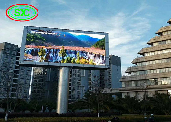 P8 Outdoor Full Color LED Display Screen 5500cd/m2 Brightness For Advertising