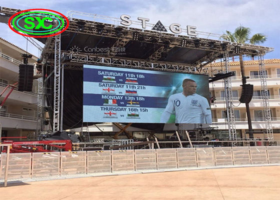 Outdoor LED display P 4 LED screen with truss and stage structure for concert