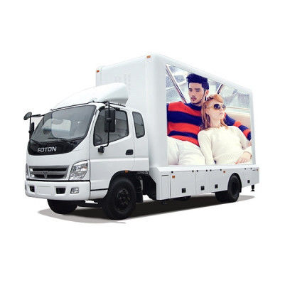 Outdoor HD full color Video Truck Mounted Led Screens Multimedia Advertising P10