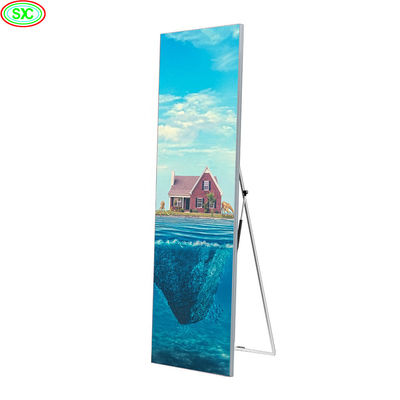 P3 Full Color Video Display Indoor LED Display Stand Poster LED Screen Mirror Portable Screen