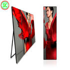 Slim Hd Indoor Led Poster Screens  , P2.5 Mirror Led Display Panel Stand Poster