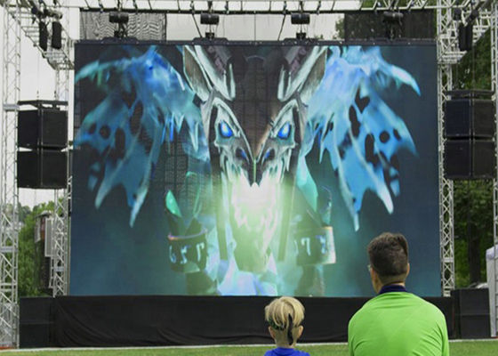 P4 Clear Images Advertising Led Screens Hanging Led Video Lightweight 1/8 scan
