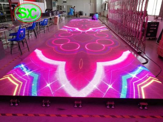 indoor p6.25 smd full color led dance floor screen for disco hall, night club, T-stage