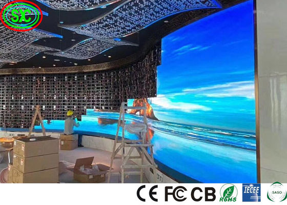 Curve P3.91 advertising led screen large high definition led video wall led commercial advertising display screen
