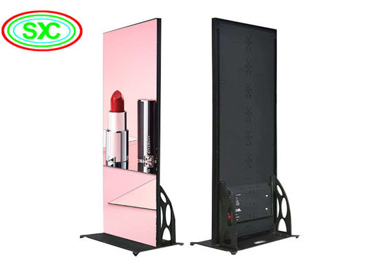 High configuration Stand Mirror screen indoor P3 Led Display Poster Screen 3G/4G remote control