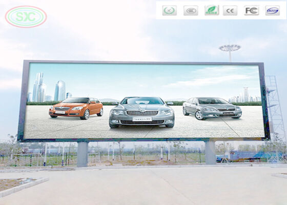 Outdoor Waterproof Fixed Installation Electronic Led Advertising Screen Full Color