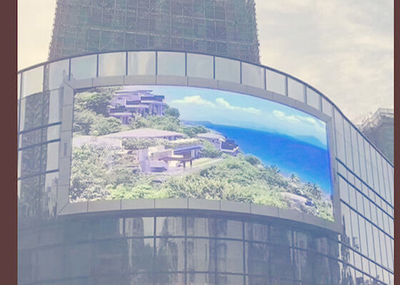 P8 Outdoor Waterproof Mounted Wall Curve Flexible Video Advertising Led Display Screen