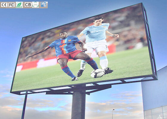 P8 Outdoor Full Color Comercial Advertising Led Display Billboard With Column