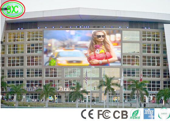 Outdoor Full Color LED Display P6 High Refresh Rate Advertising Billboard Panel 320W/m2 P6 6500cd/M2