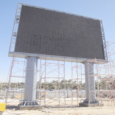Front End Maintenance Full Color LED Digital Signage Signage 10mm Pixel Pitch Iron Cabinet