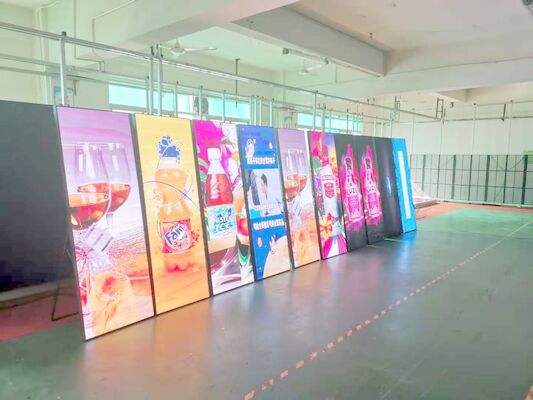 P3 Full Color Video Display Indoor LED Display Stand Poster LED Screen Mirror Portable Screen