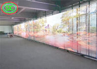 Super market Transparent Glass Led Display 1R1G1B G3.91-7.8125 for advertising