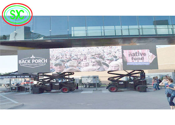 High defination Fulll color trailer P 8 LED screen with waterproof ability for outdoor advertising