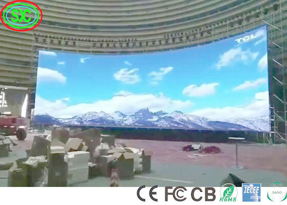 MBI 5124 SMD1010 1300cd/M2 P3.91 Curved Stage Led Display full color led display