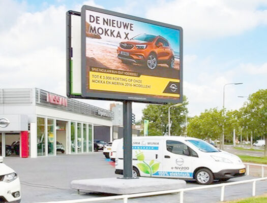 Large Outdoor 5000cd / sqm Brightness Full Color P10 LED Advertising Panel