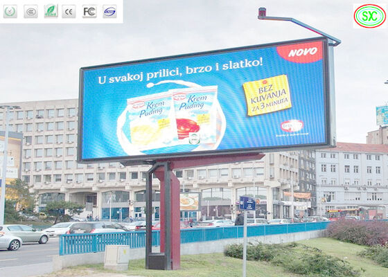 1/4 Scan High Brightness Big Outdoor LED Advertising Panel 3 Years Warranty