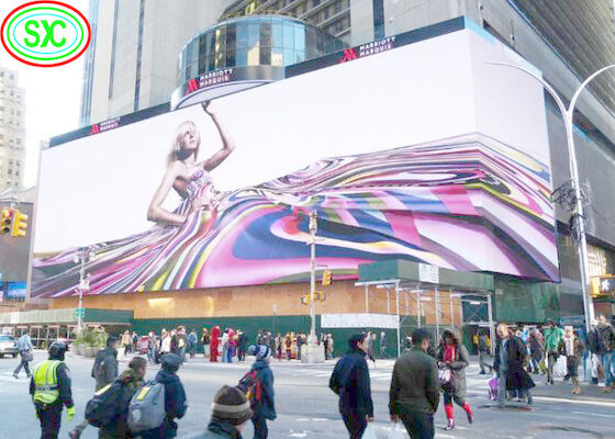 High Brightness L Shape P8 Outdoor Full Color LED Display for Commercial Advertising 1/4 Scan L Shape P8 Outdoor