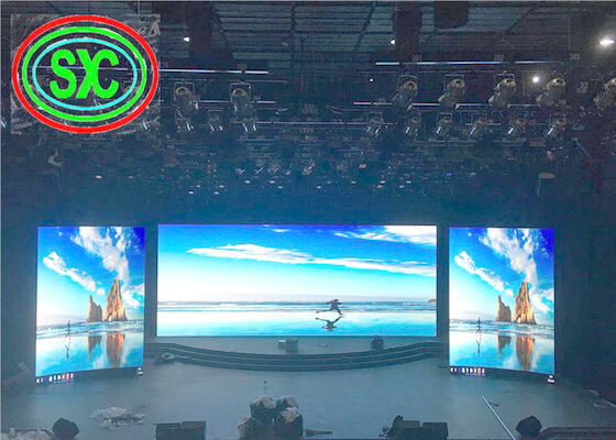 Fixed Stage Indoor Full Color HD 4K P3 Rental LED Display Pixel Density 62500/Sqm